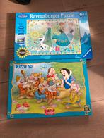 Puzzels frozen en sneeuwwitje ( vanaf 5 jaar ), Enlèvement, Comme neuf, 4 à 6 ans