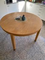 Ronde houten tafel, Ophalen, Gebruikt, Rond, Vijf personen of meer