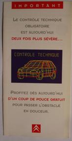 Citroën contrôle technique 1996 Brochure Catalogue Prospekt, Boeken, Auto's | Folders en Tijdschriften, Verzenden, Zo goed als nieuw