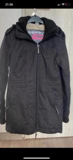 Manteau parka veste chaud Superdry femme taille XS - 34, Kleding | Dames, Jassen | Winter, Ophalen, Zo goed als nieuw, Zwart