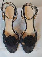 755B* Casadei - sexy sandales de luxe noires full cuir (39), Noir, Escarpins, Porté, Casadei