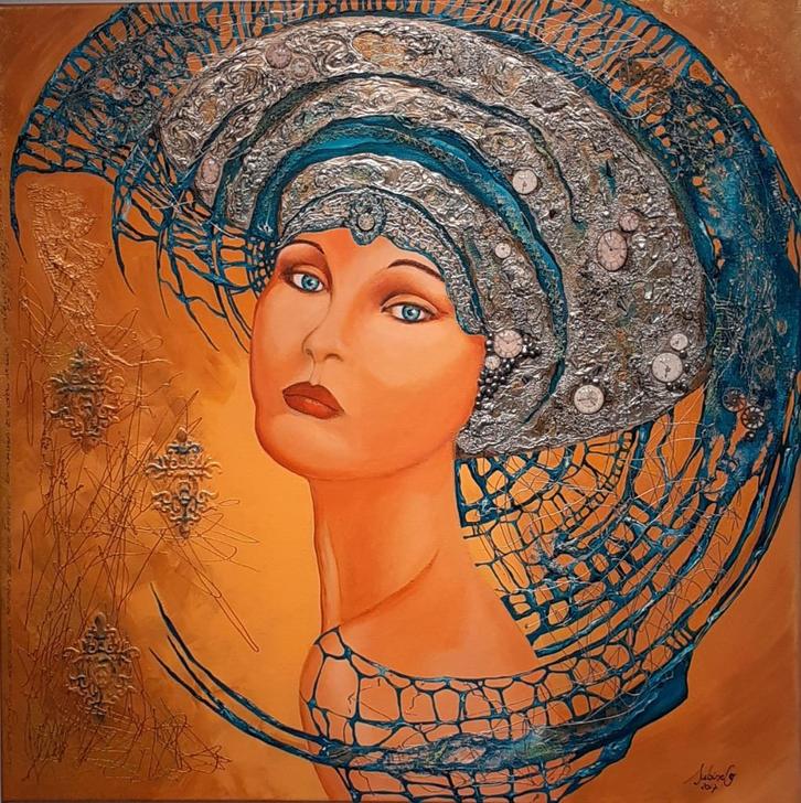 "The way you take time" - Sabine Coppejans, Antiek en Kunst, Kunst | Schilderijen | Modern, Ophalen