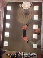 Miroir salle de bain rectangulaire avec double éclairage, 25 à 50 cm, Moins de 100 cm, Comme neuf, Enlèvement