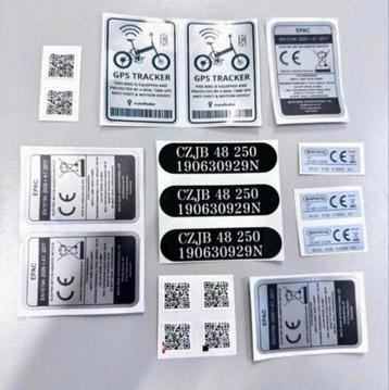 MATE X 250W Epac vervanging stickers sticker-set voor E-Bike beschikbaar voor biedingen