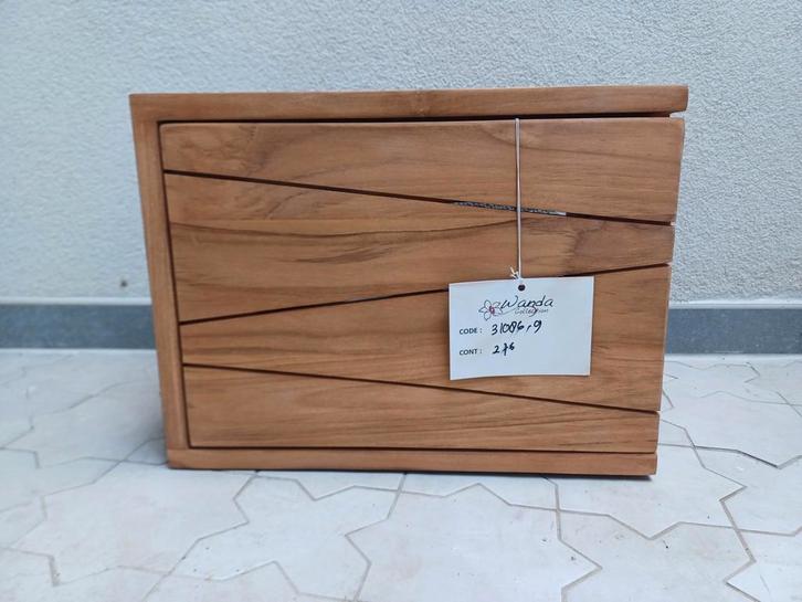 Meuble de WC/sdb suspendu en teck 40cm (COSY - Wanda), Huis en Inrichting, Badkamer | Badkamermeubels, Nieuw, Wastafelkast, Ophalen of Verzenden