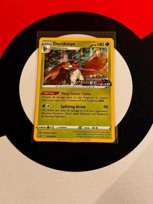 Pokémon - Decidueye (SWSH035) Pre-Release Promo - NM, Hobby & Loisirs créatifs, Jeux de cartes à collectionner | Pokémon, Comme neuf