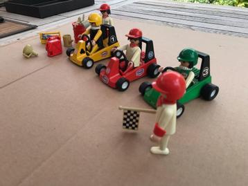 Playmobil geobra sets 3523A + 3575 Go-kart racing