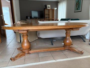 Belle table ancienne en chene massif, Ancien, 75 cm ou plus, 200 cm ou plus, Enlèvement