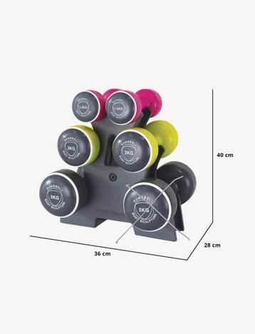 Dumbbellset – 14 kg totaal – €20 beschikbaar voor biedingen