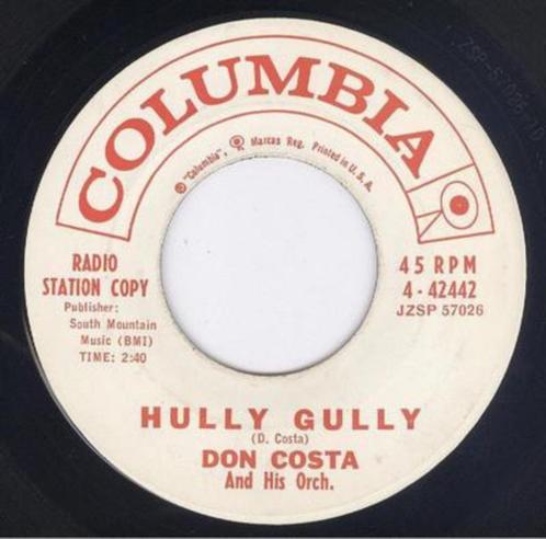 Don Costa And His Orchestra ‎– Hully Gully " Popcorn ' 7 ", CD & DVD, Vinyles Singles, Utilisé, Single, Jazz et Blues, 7 pouces