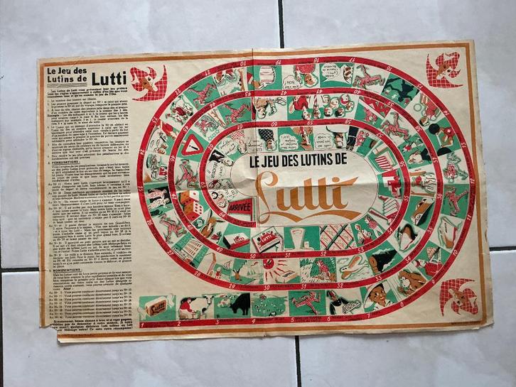 LUTTI-snoepjes, oud spel van Elfen, (van de gans)., Verzamelen, Merken en Reclamevoorwerpen, Gebruikt, Overige typen, Ophalen of Verzenden