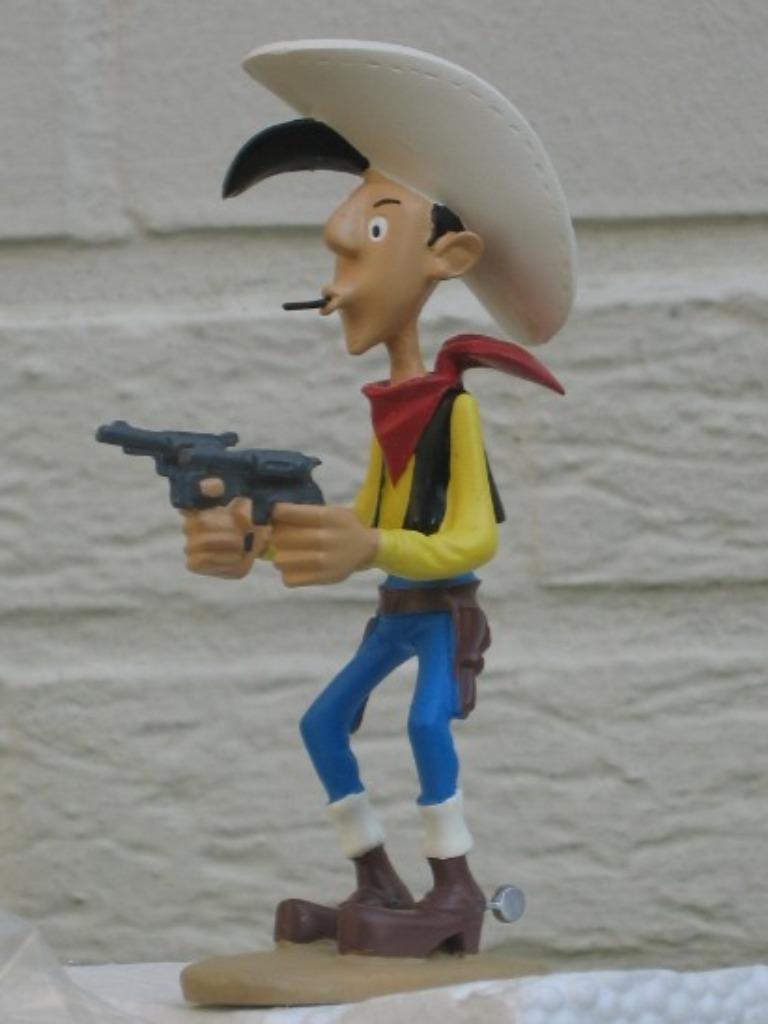Lucky Luke figurine originale Marie Leblon 2003, Collections, Statues & Figurines, Comme neuf, Autres types, Envoi