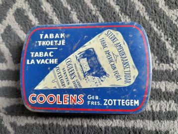 Tabaksdoos  Coolens  -  Zottegem   beschikbaar voor biedingen