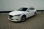 MAZDA 6 2.2 BREAK | FACELIFT | AUTOMAAT | HISTORIEK | BTW, Auto's, 4 cilinders, Leder en Stof, Wit, Bedrijf