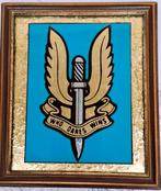 Kadertje met Reverse Glaswerkje  Who Dares Wins, Enlèvement ou Envoi, Autres, Objet d'art