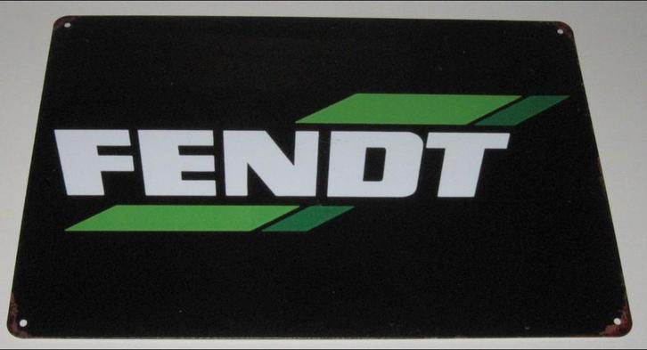 FENDT TRACTOR : Metalen Bord Logo FENDT Tractor, Collections, Marques & Objets publicitaires, Neuf, Panneau publicitaire, Envoi
