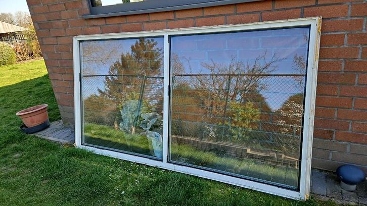 ramen uit pvc, Doe-het-zelf en Bouw, Glas en Ramen, Gebruikt, Gevelraam of Ruit, 120 tot 160 cm, 160 cm of meer, Dubbelglas, Ophalen