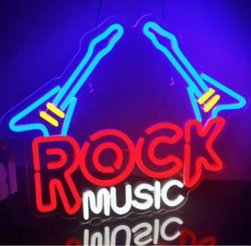 Rock Music neon look led decoratie verlichting & veel andere beschikbaar voor biedingen