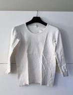 Witte katoenen T-shirt, Wit, Maat 42/44 (L), Ophalen of Verzenden, Lange mouw