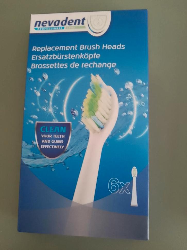 5 ongeopende Nevadent opzetborstels, Elektronische apparatuur, Persoonlijke Verzorgingsapparatuur, Nieuw, Ophalen
