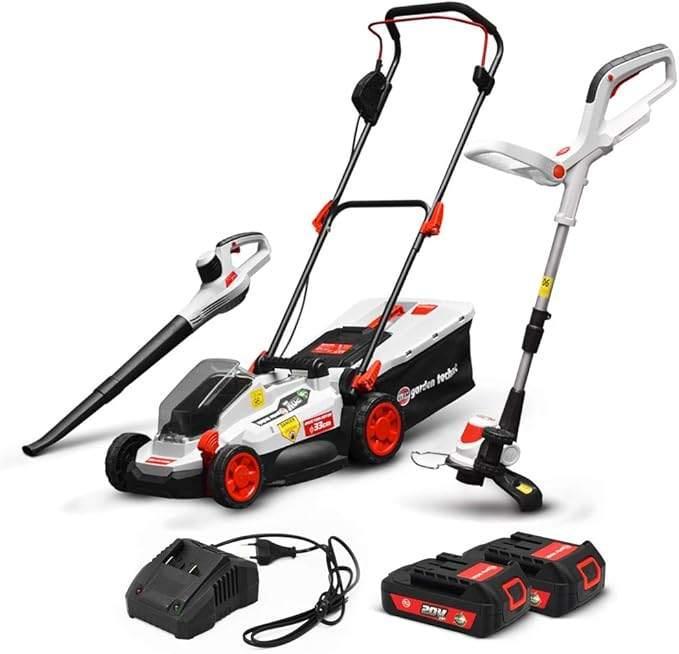 NEUF - Kit 3 Machines Rechargeables 20v Max + 2 Batteries, Jardin & Terrasse, Tondeuses à gazon, Neuf, Tondeuses à gazon sur batterie