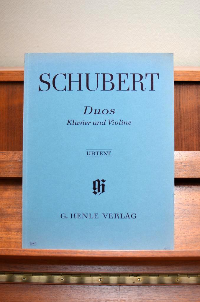 PARTITURENBOEK SCHUBERT DUOS FUR KLAVIER UND VIOLINE, Musique & Instruments, Partitions, Comme neuf, Classique, Piano, Violon ou Alto