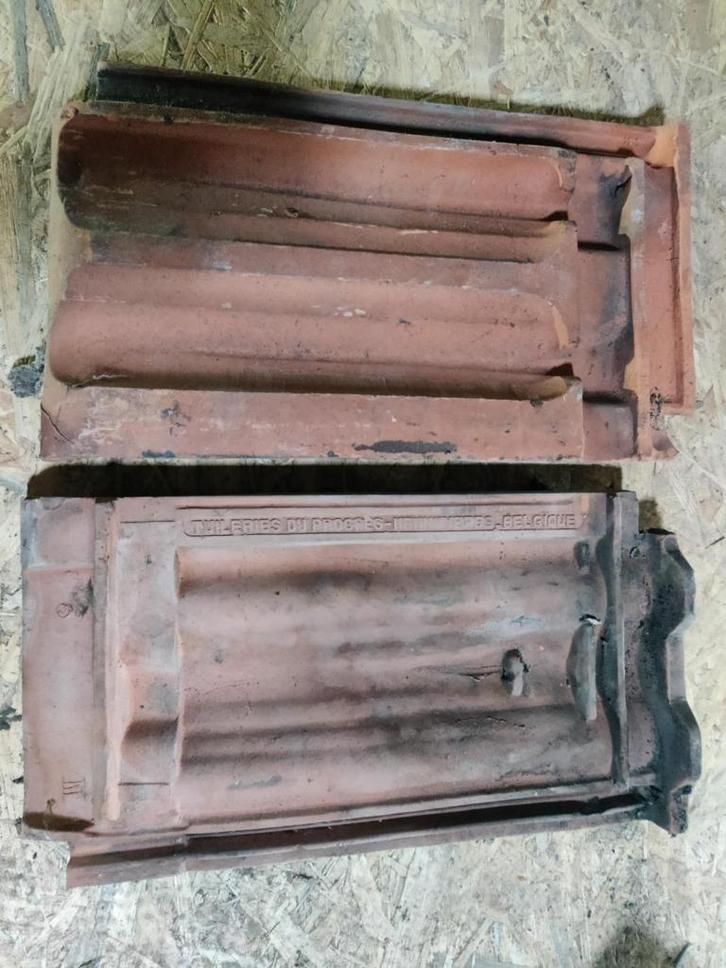 Dakpannen Hennuyeres (model TRR vlakke mulden), Doe-het-zelf en Bouw, Dakpannen en Dakbedekking, Gebruikt, Dakpannen, Steen of Klei