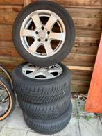 Set winterbanden op aluminium velg, Auto-onderdelen, Banden en Velgen, Ophalen, Gebruikt, 16 inch, Banden en Velgen