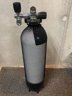 Duikfles 10L 200bar met dubbele kraan NIEUWSTAAT!!, Ophalen of Verzenden, Zo goed als nieuw, Duikfles