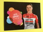 wielerkaart 2018 team lotto lotte kopecky signe, Sport en Fitness, Wielrennen, Verzenden, Zo goed als nieuw