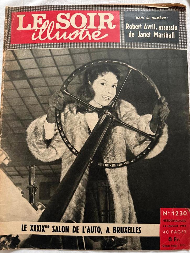 LE XXXIXme salon de l'auto, à Bruxelles, janvier 1956, TBE, Antiquités & Art, Curiosités & Brocante, Envoi