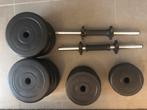 Halters + gewichten, Sport en Fitness, Ophalen, Zo goed als nieuw