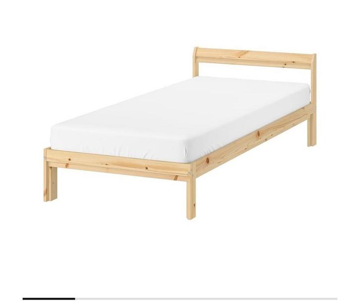 Lit 1 personne Ikea complet, Huis en Inrichting, Slaapkamer | Bedden, Zo goed als nieuw, Beige, Ophalen