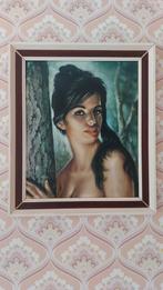 Grote vintage kader dame, Ophalen