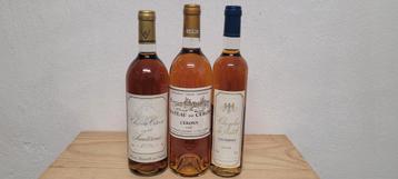 3x Sauternes en Cerons (15€/fles) beschikbaar voor biedingen