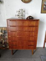 Deense teak jaren 60 ladekast, retro kast, Ophalen