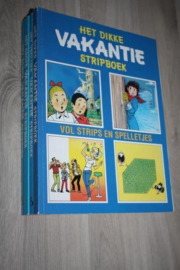 4x vakantie boeken , 1992 , 93 , 95 en 96 strips +spelletjes beschikbaar voor biedingen
