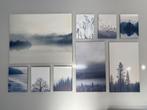 Canvas natuur landschappen 9-deliv, Huis en Inrichting, Woonaccessoires | Schilderijen, Tekeningen en Foto's, Ophalen, Nieuw, Foto of Poster