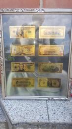 24-karaats verguld frame met biljetten van 8 dollar, Ophalen of Verzenden