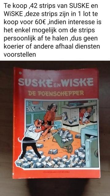 42 strips te koop van SUSKE en WISKE  beschikbaar voor biedingen