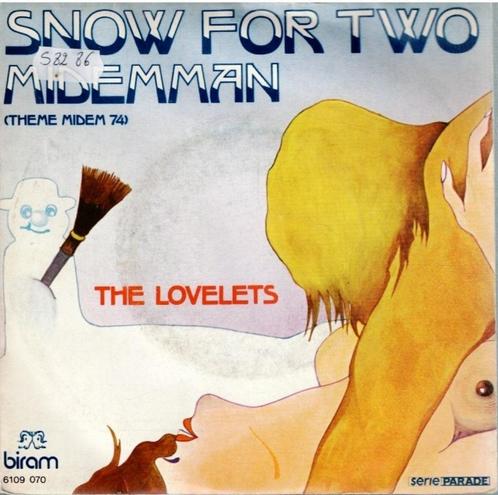 Vinyl, 7"   -   The Lovelets – Snow For Two / Midemman (The, Cd's en Dvd's, Vinyl | Overige Vinyl, Overige formaten, Ophalen of Verzenden