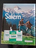 Vintage reclamebord 1981 sigaretten SALEM, Ophalen of Verzenden, Zo goed als nieuw, Reclamebord