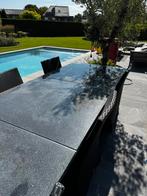 Op maat gemaakte inox tuintafel, Tuin en Terras, Tuintafels, Ophalen, Gebruikt, Wicker