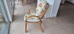 4 fauteuils en rotin + coussins, Huis en Inrichting, Stoelen, Ophalen, Gebruikt