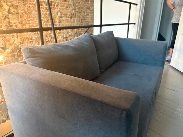 2zits sofa in grijze stof, Huis en Inrichting, Zetels | Zetels, Zo goed als nieuw, Stof, Ophalen