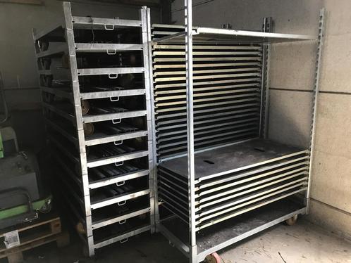 16 Deense karren met 100 legborden, Doe-het-zelf en Bouw, Transportwagens, Zo goed als nieuw, Transportkar, Ophalen