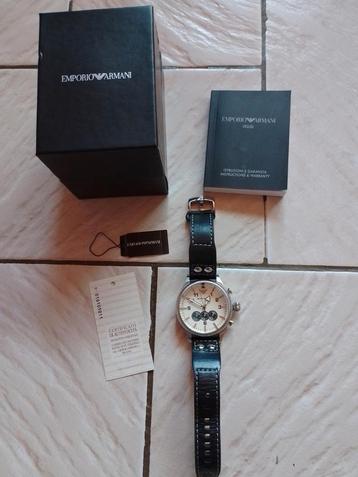 Montre "Armani" Modèle Pilote (État neuf) beschikbaar voor biedingen
