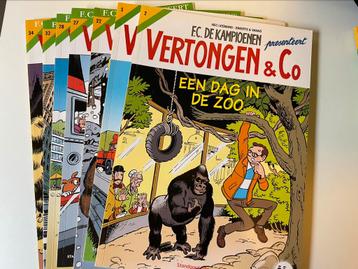 Verzchillende strips Vertongen & Co (fc de kampioenen) beschikbaar voor biedingen