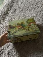 Antieke blikken doos, Verzamelen, Ophalen of Verzenden, Gebruikt