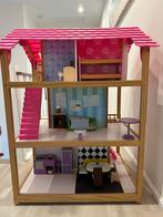 Magnifique maison de barbies en bois L:118 H:90 l:69, Comme neuf, Accessoires